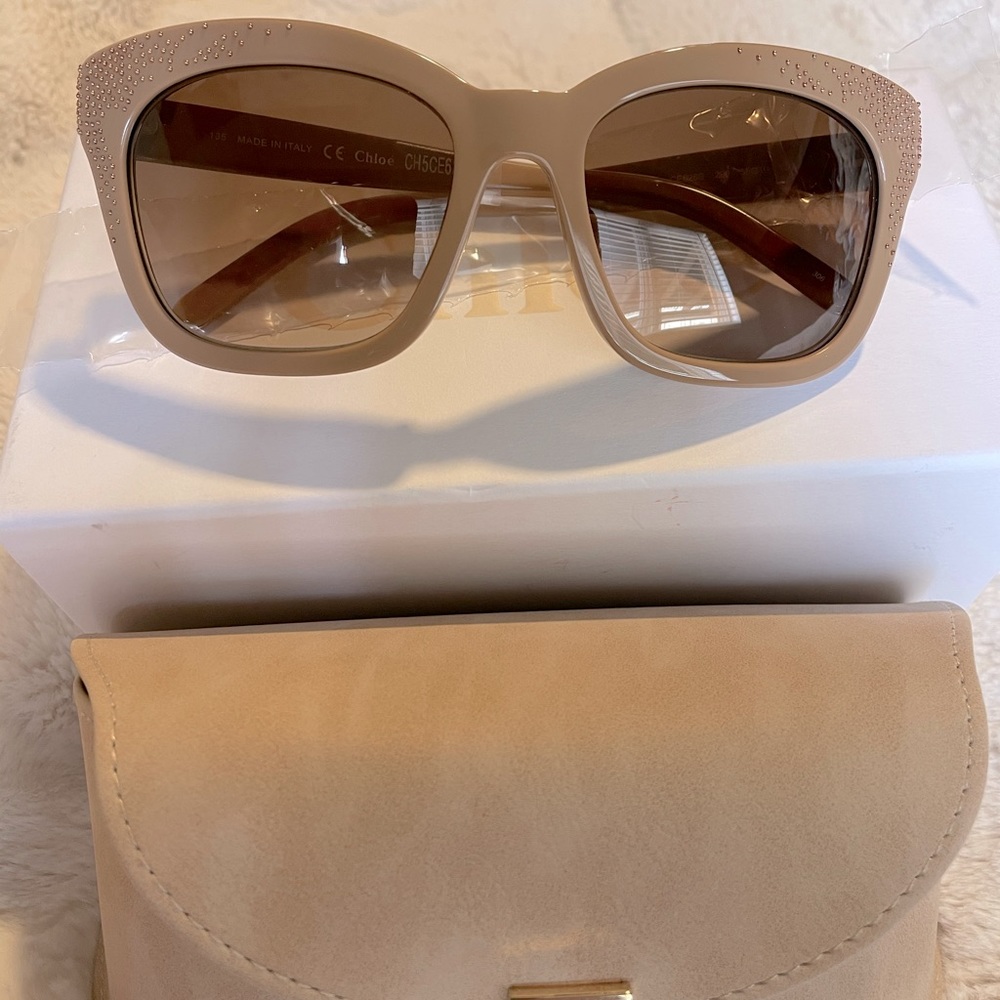 Chloè Sunglasses - Nude Cat-Eye
